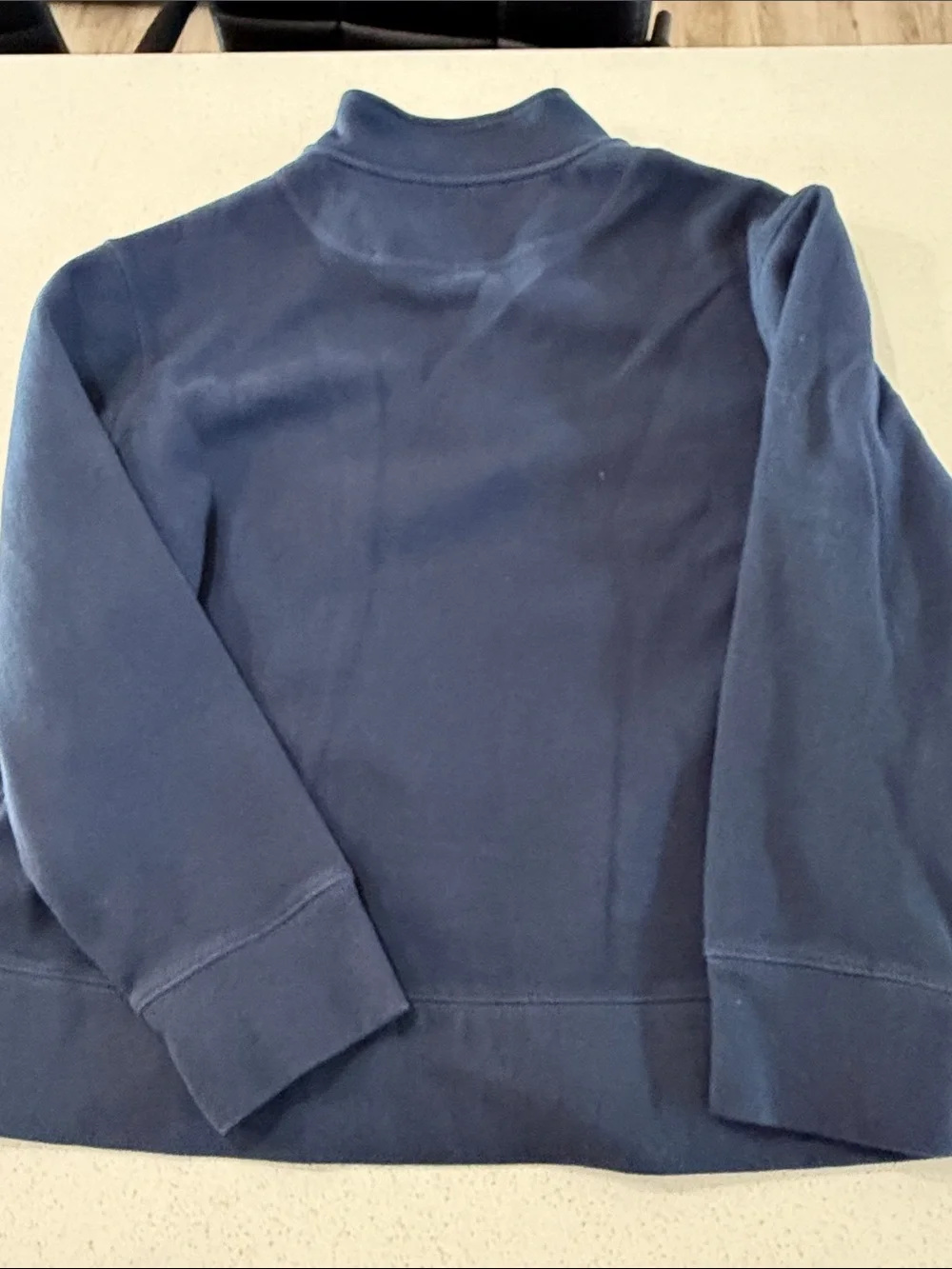 Banana Republic Men's Navy Quarter-Zip Sweatshirt